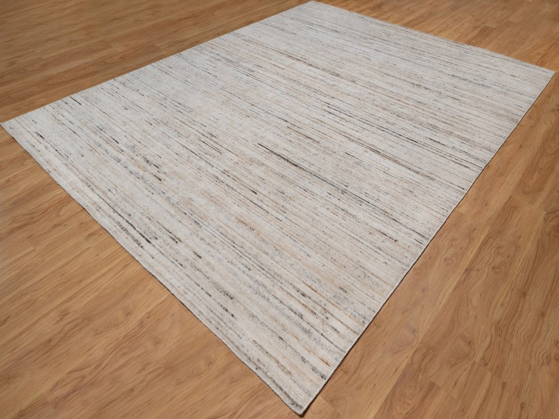 9'1"x12'0" | White Loomed | Wool | 210000031307