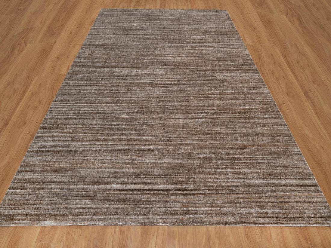 9' x 12'1" | Brown Modern | Loomed | 210000032111