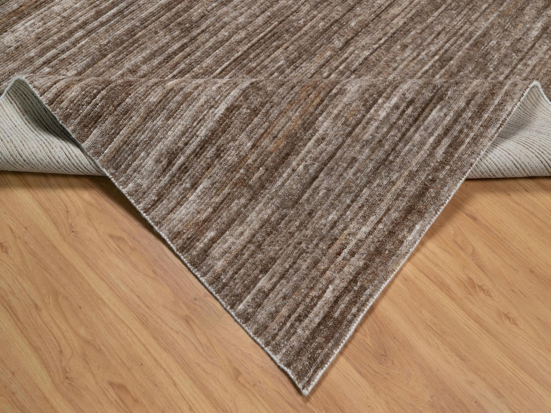 9' x 12'1" | Brown Modern | Loomed | 210000032111
