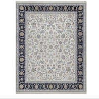 8'1"x10'4" | White Nain | Wool & Silk | 210000031278