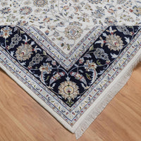 8'1"x10'4" | White Nain | Wool & Silk | 210000031278
