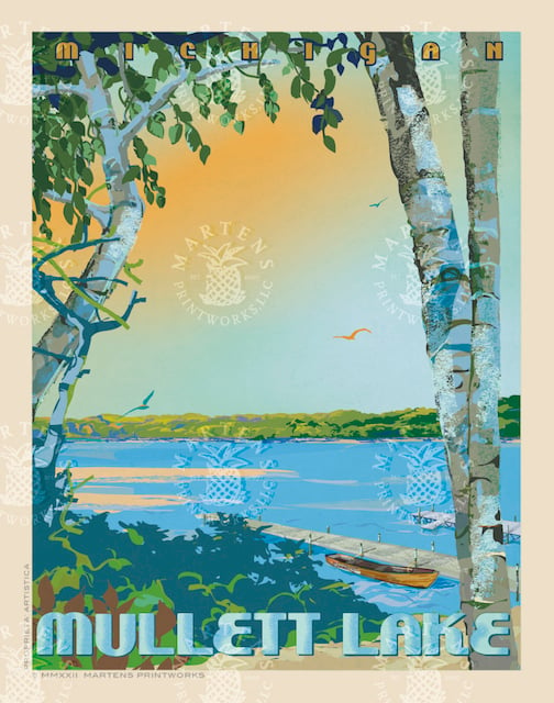 Mullett Lake Print | 11x14