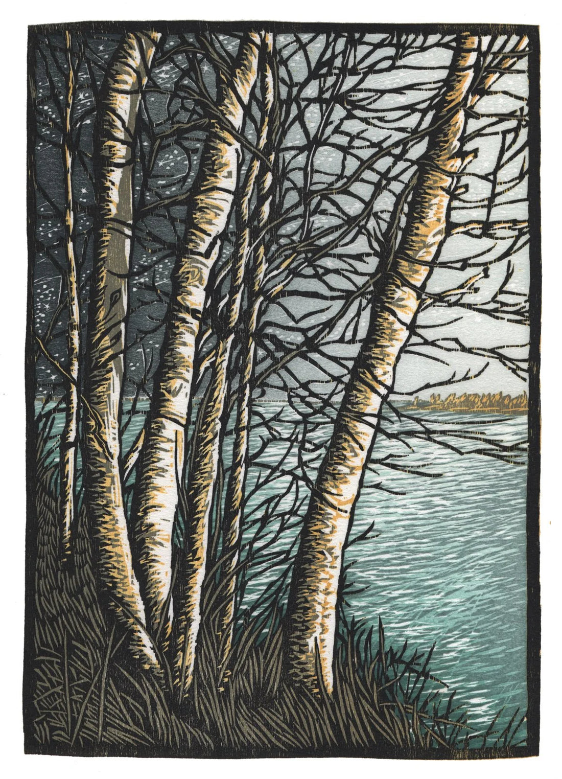 Night Takes to the Lake | 8.5x11