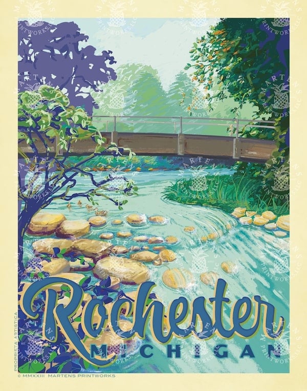 Rochester MI Print | 11x14