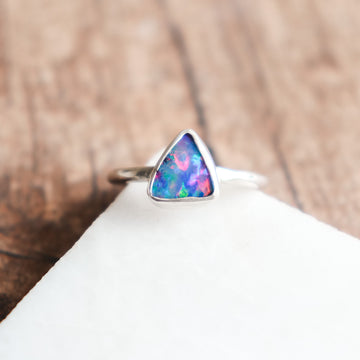 Size 6.5 | Opal Triangle Ring