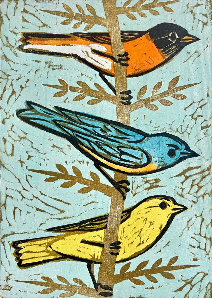 To The East 16x20 | Woodblock Print