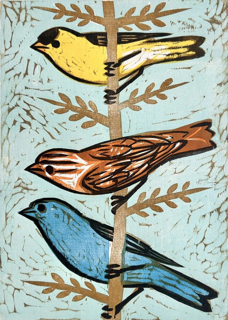 To The West 16x20 | Woodblock Print