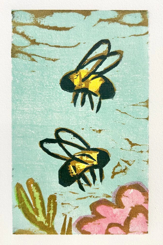 2B 8x10 | Woodblock Print