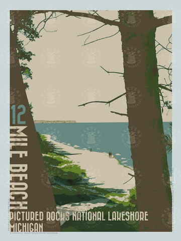 12 Mile Beach Print | 18x24