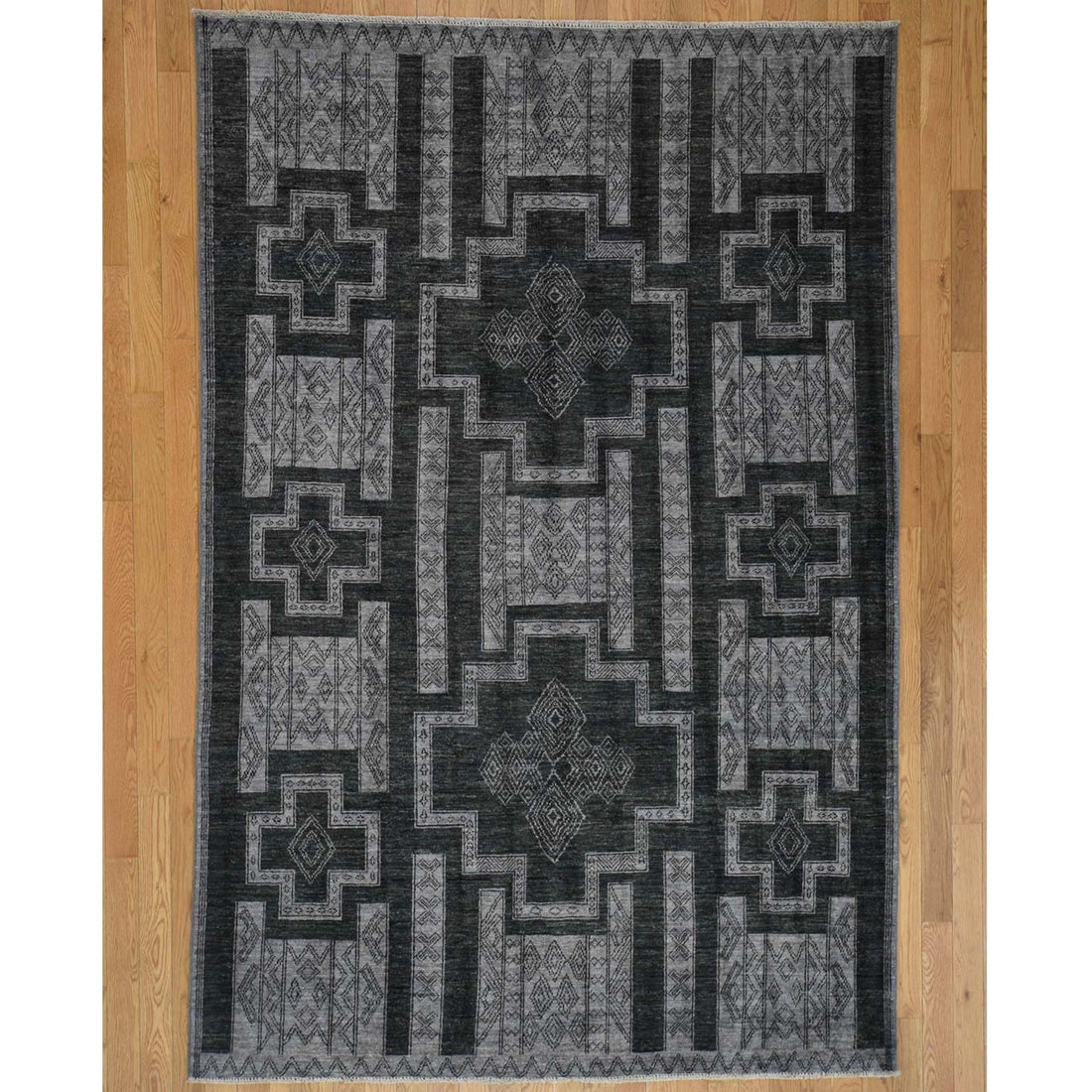 6'2" x 9'2" | Southwest Grey Peshawar | Wool | 13707