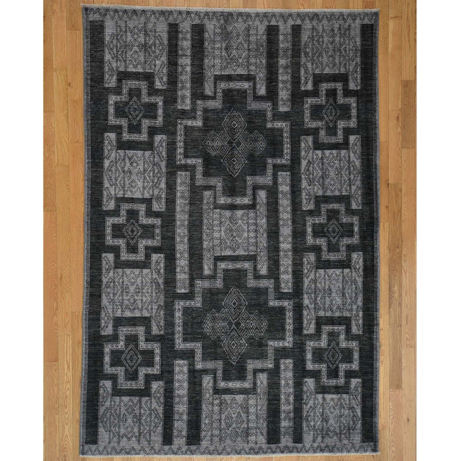 6'2" x 9'2" | Southwest Grey Peshawar | Wool | 13707