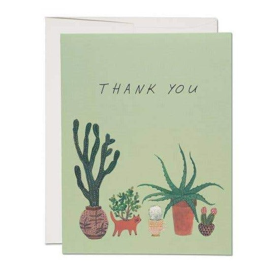 Cactus Thank You Card