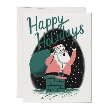 Santa Chimney Christmas Card