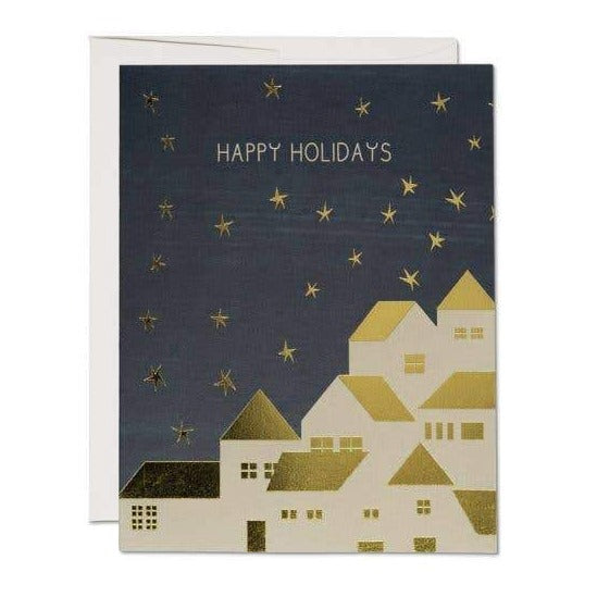 Gold Houses Holiday Card