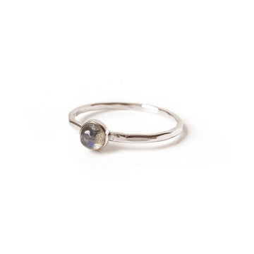 Labradorite Stacking Ring | Silver