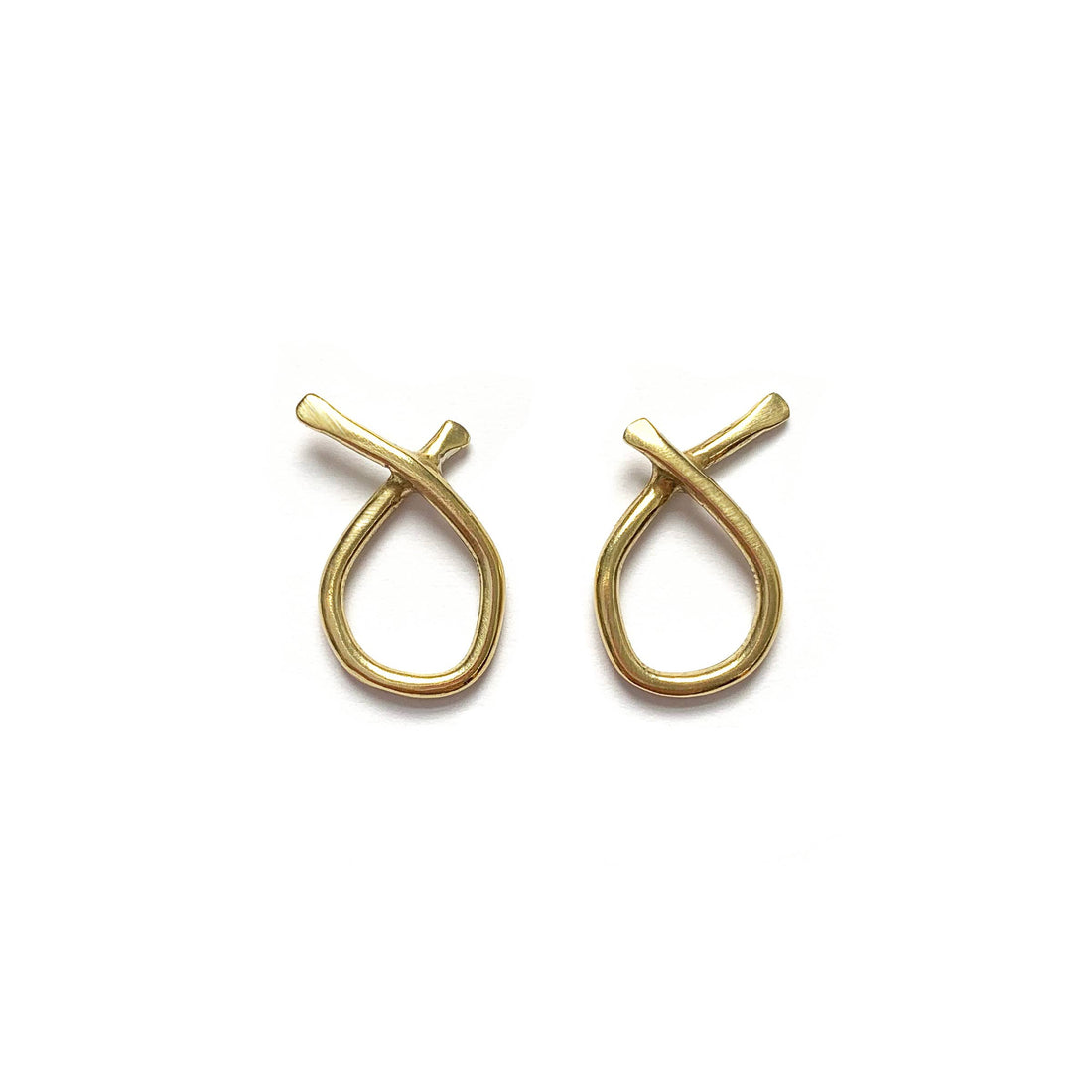 Small Odyssey Earrings | Brass