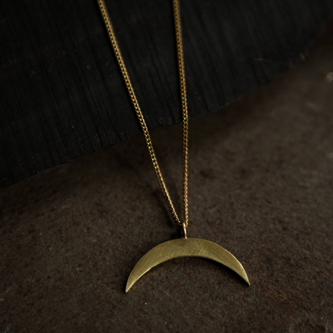 East To West Crescent Necklace