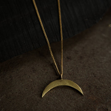 East To West Crescent Necklace