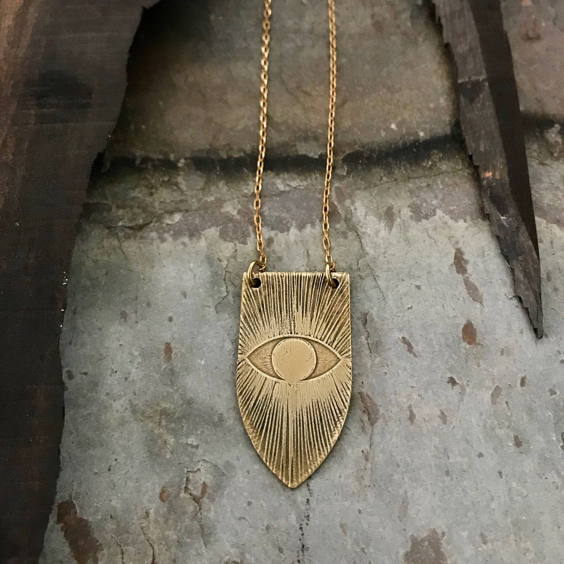 Etched Emblem Vision Necklace