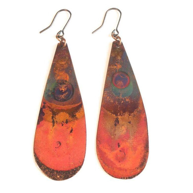 Heat Patina Earrings