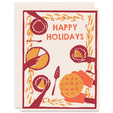 Pie Feast Winter Holidays Card