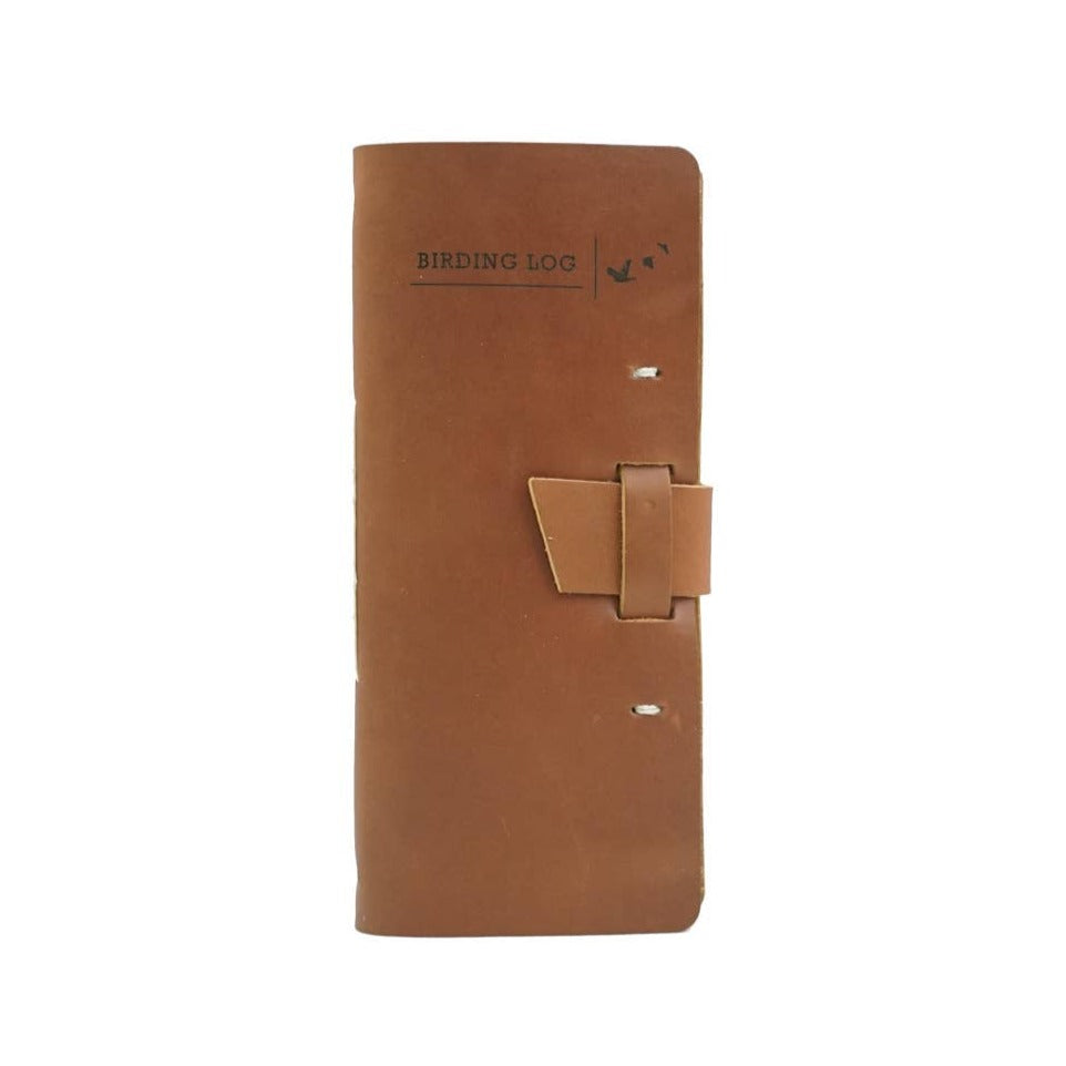 Birding Leather Log | Saddle Brown