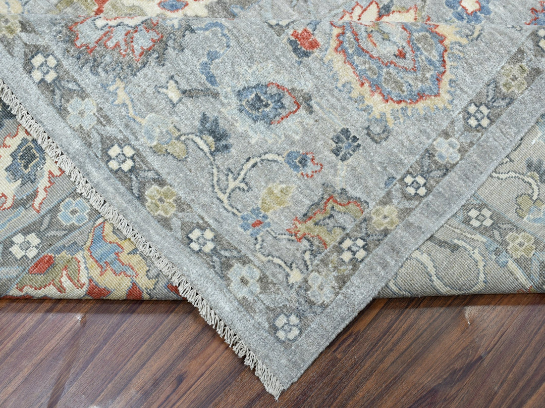 8'0"x9'9" | Grey Multi Tabriz | Wool | 20431