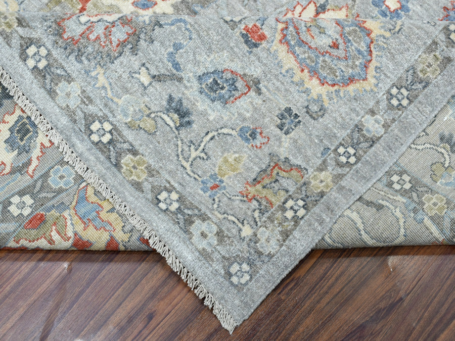 8'0"x9'9" | Grey Multi Tabriz | Wool | 20431