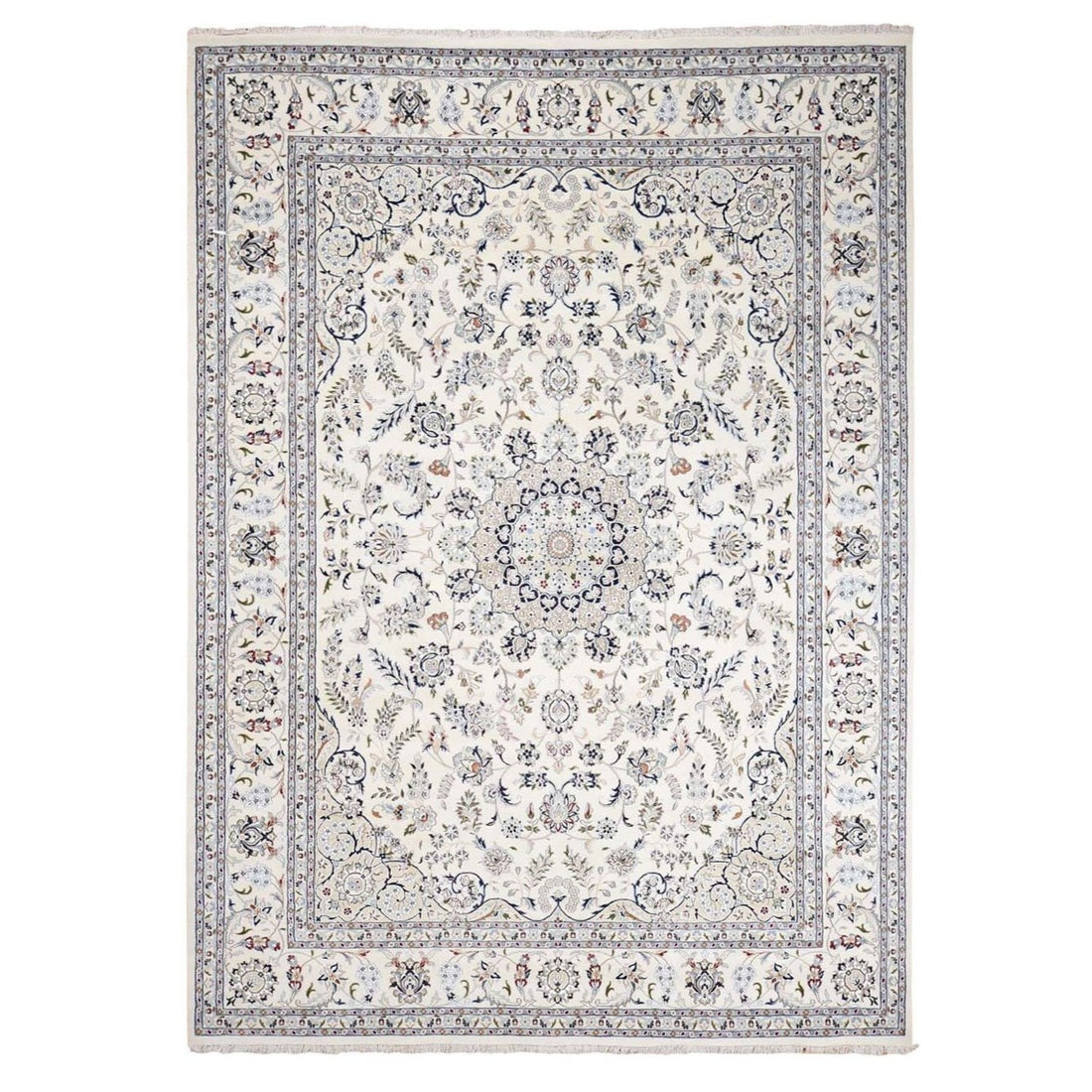 8'10"x12'1" | Ivory Nain | Wool and Silk | 21250