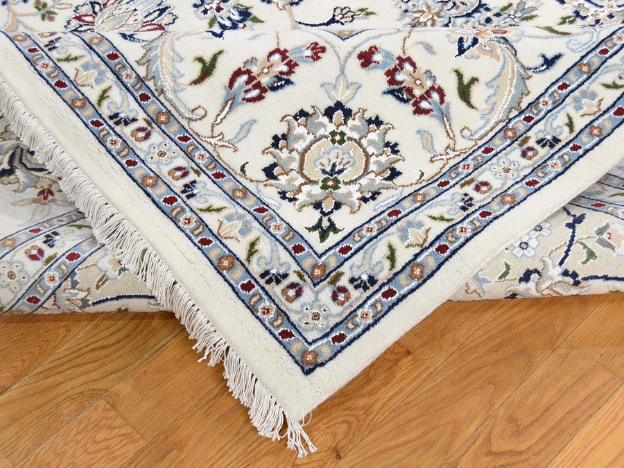 8'10"x12'1" | Ivory Nain | Wool and Silk | 21250