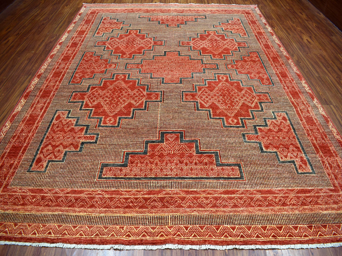 9'0"x11'7" | Southwest Multicolor | Wool | 21256