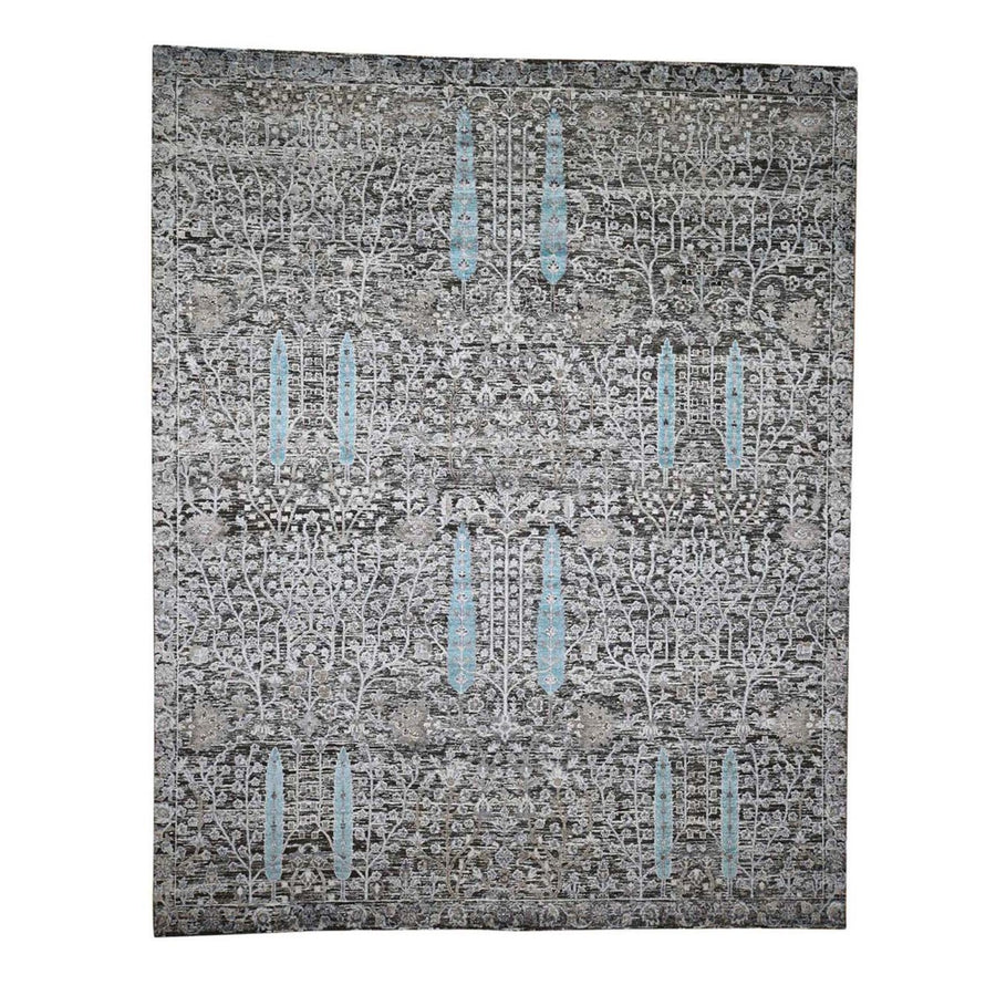 8'0"x10'3" | Willow Cypress | Wool and Silk | 21271