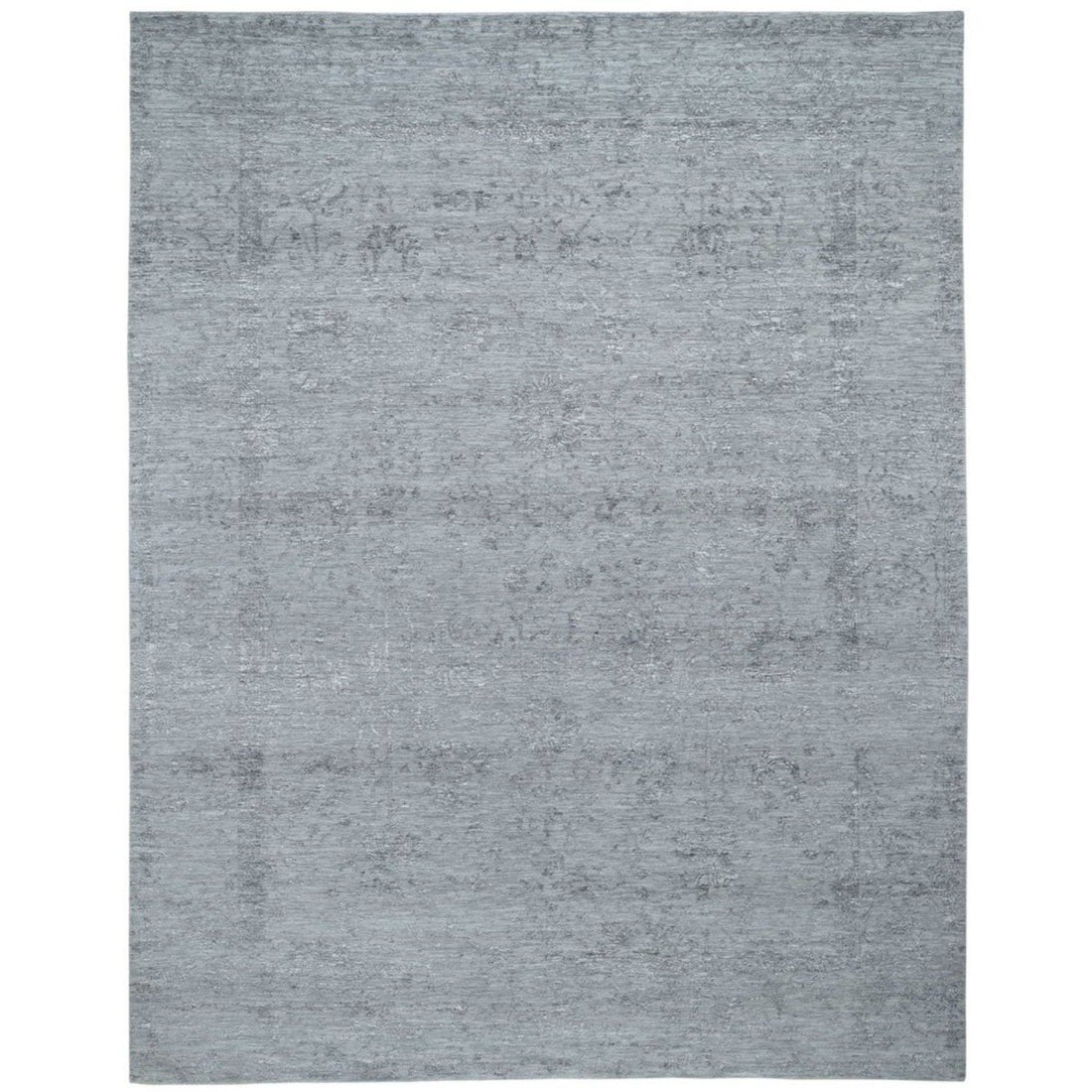 8'0"x10'0" | Broken Grey Tabriz | Wool and Silk | 21272