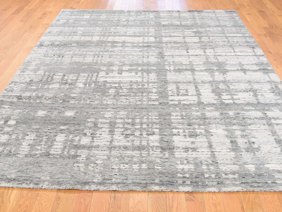 6'1" x 9'0" | Undyed Abstract | Wool | 24579
