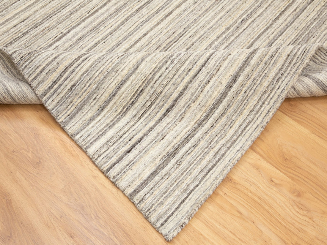 6'0" x 9'0" | Beige Loomed Rug | Wool | 24581