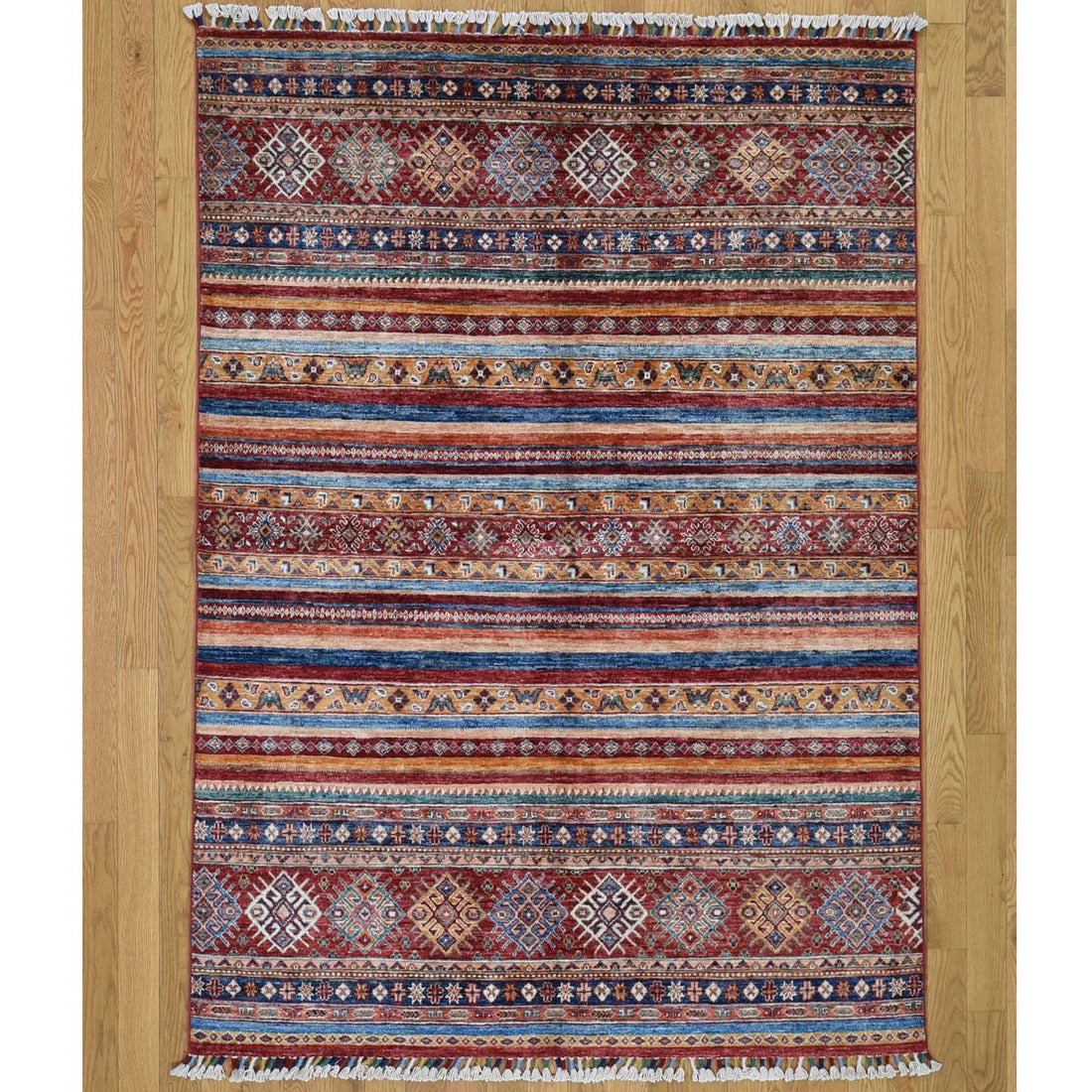 5'0" x 6'10" | Kazak Khorjin | Wool | 24588