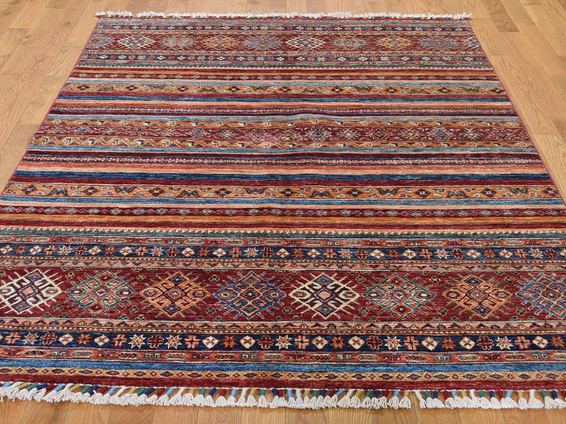5'0" x 6'10" | Kazak Khorjin | Wool | 24588
