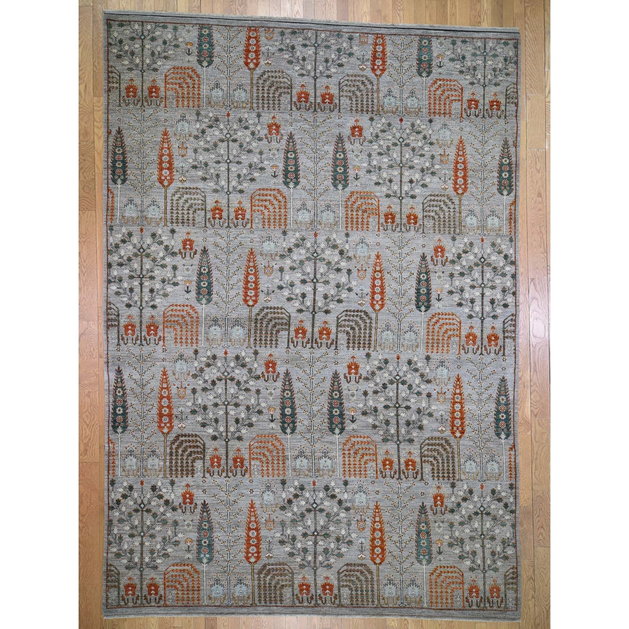 10'0" x 14'3" | Grey Willow Cypress Rug | Wool | 24627