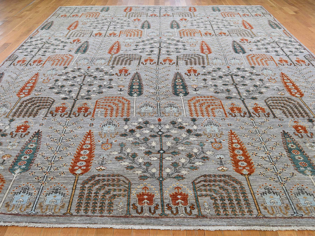 10'0" x 14'3" | Grey Willow Cypress Rug | Wool | 24627