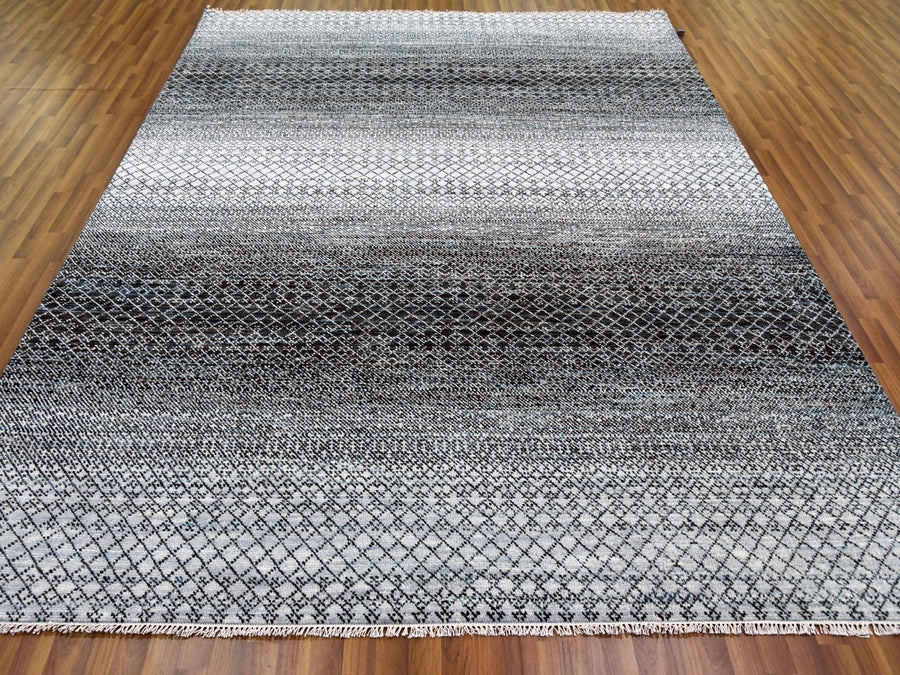 8'0" x 10'0" | Brown Chiaroscuro Rug | Wool | 24643