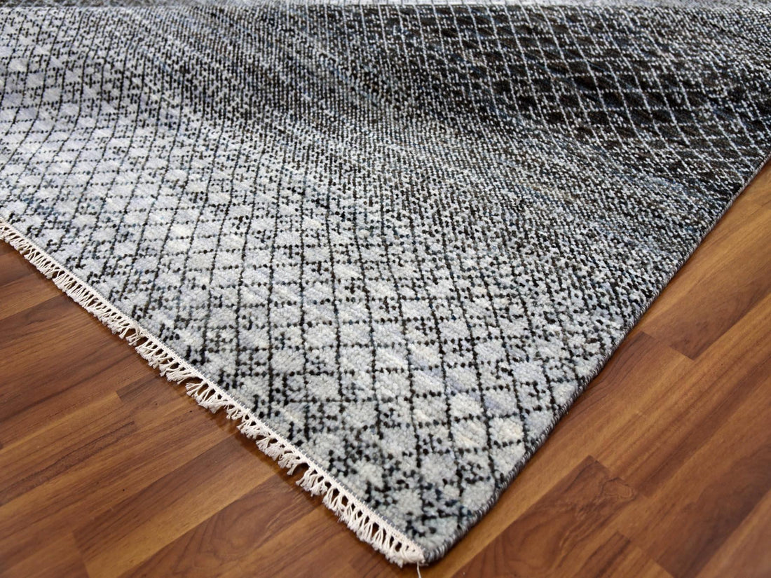 8'0" x 10'0" | Brown Chiaroscuro Rug | Wool | 24643