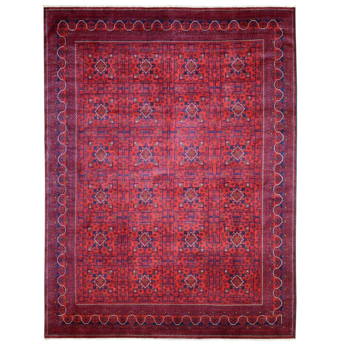 8'2" x 11'0" | Red Navy Khamyab | Wool | 24651