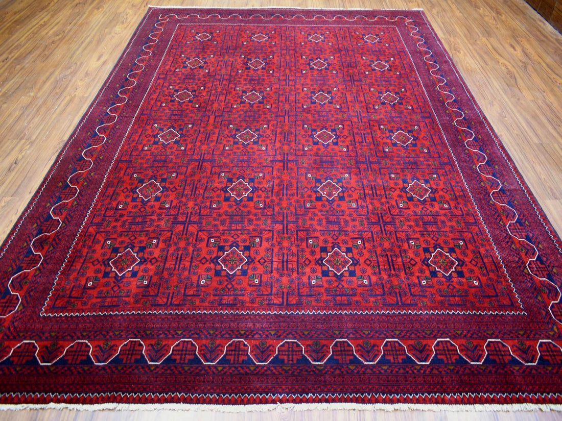 8'2" x 11'0" | Red Navy Khamyab | Wool | 24651