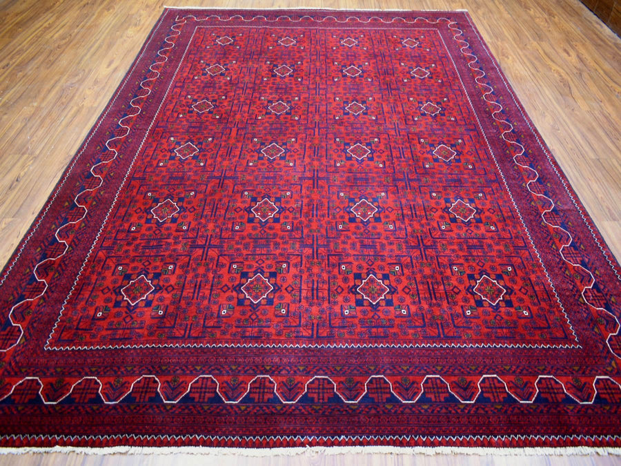 8'2" x 11'0" | Red Navy Khamyab | Wool | 24651