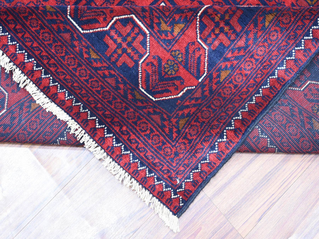 8'2" x 11'0" | Red Navy Khamyab | Wool | 24651