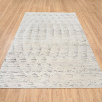 6'0" x 9'0" | Undyed Abstract Rug | Wool | 24697