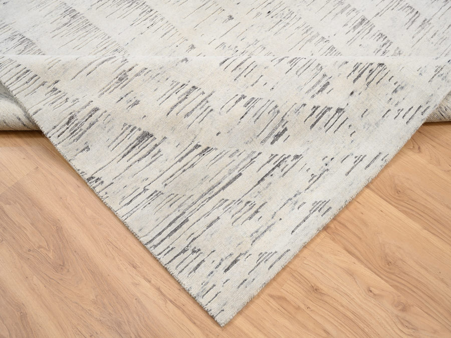6'0" x 9'0" | Undyed Abstract Rug | Wool | 24697