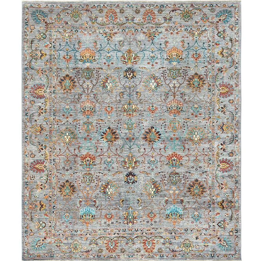 8'0" x 9'6" | Grey Peshawar | Wool | 25109