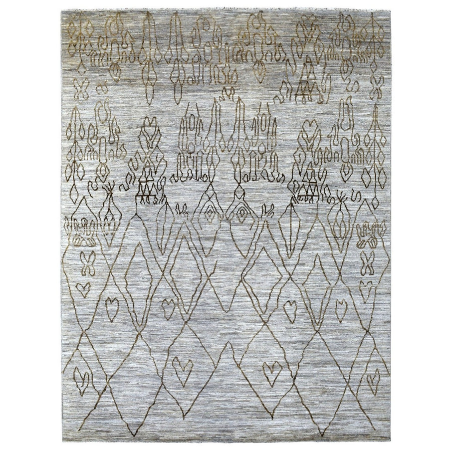 9'2" x 11'5" | Taupe Moroccan | Wool | 25126
