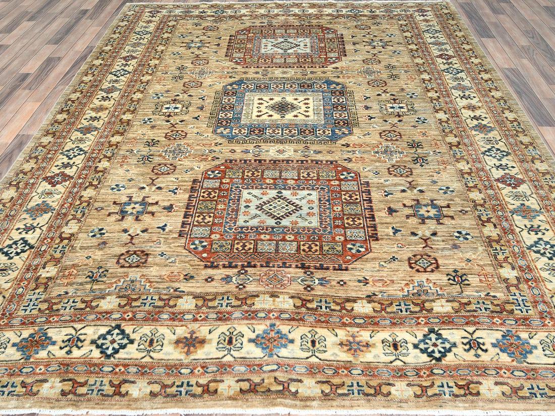 7'10" x 9'7" | Camel Kazak | Wool | 25137